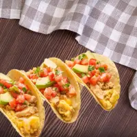 First Watch Farm Stand Breakfast Tacos with scrambled eggs, chorizo, avocado, and salsa – 2025 menu